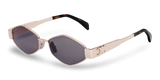Celine Triomphe Unisex Sunglasses In Light Gold
