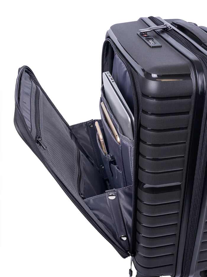 Cellini Bizlite Front Opener Carry On Tro Black