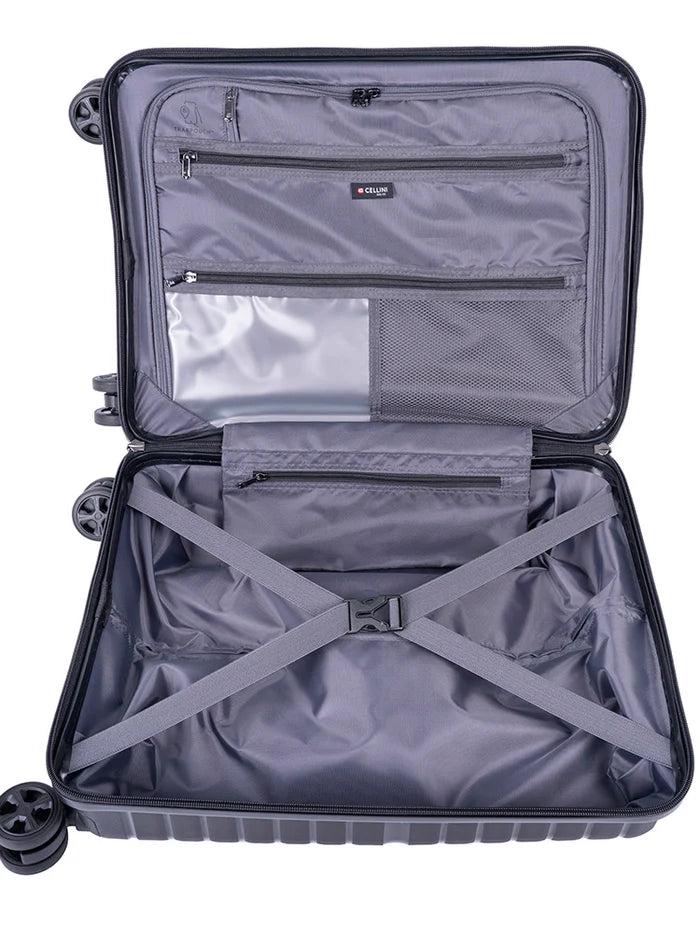 Cellini Bizlite Front Opener Carry On Tro Black