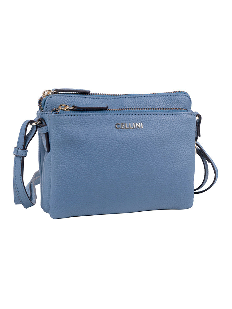 Cellini Diva Mul Pocket Crossbody Denim