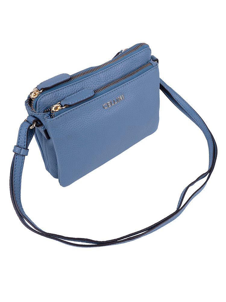 Cellini Diva Mul Pocket Crossbody Denim