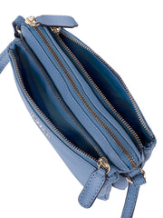 Cellini Diva Mul Pocket Crossbody Denim