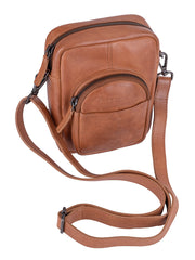 Cellini Diva Premea Compact Crossbody  Tan