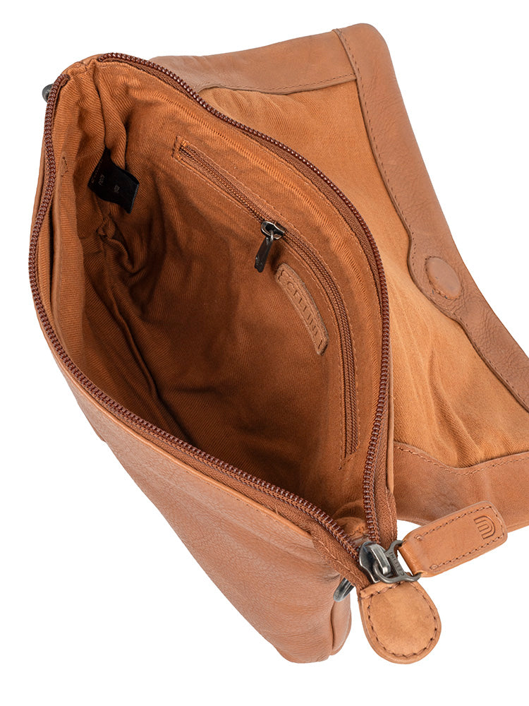 Cellini Diva Premea  Small Sling Pouch  Tan