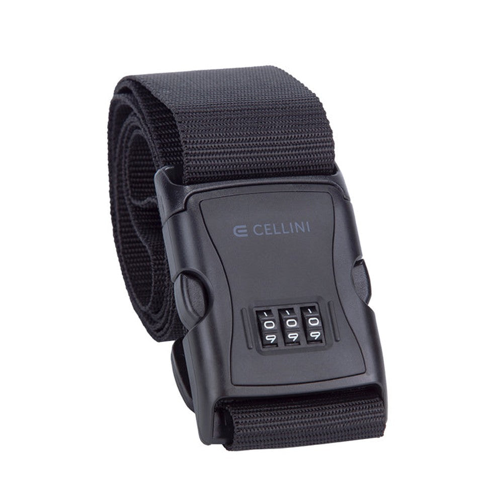 Cellini Travel Essentials Luggage Strap Combination Lock In Black