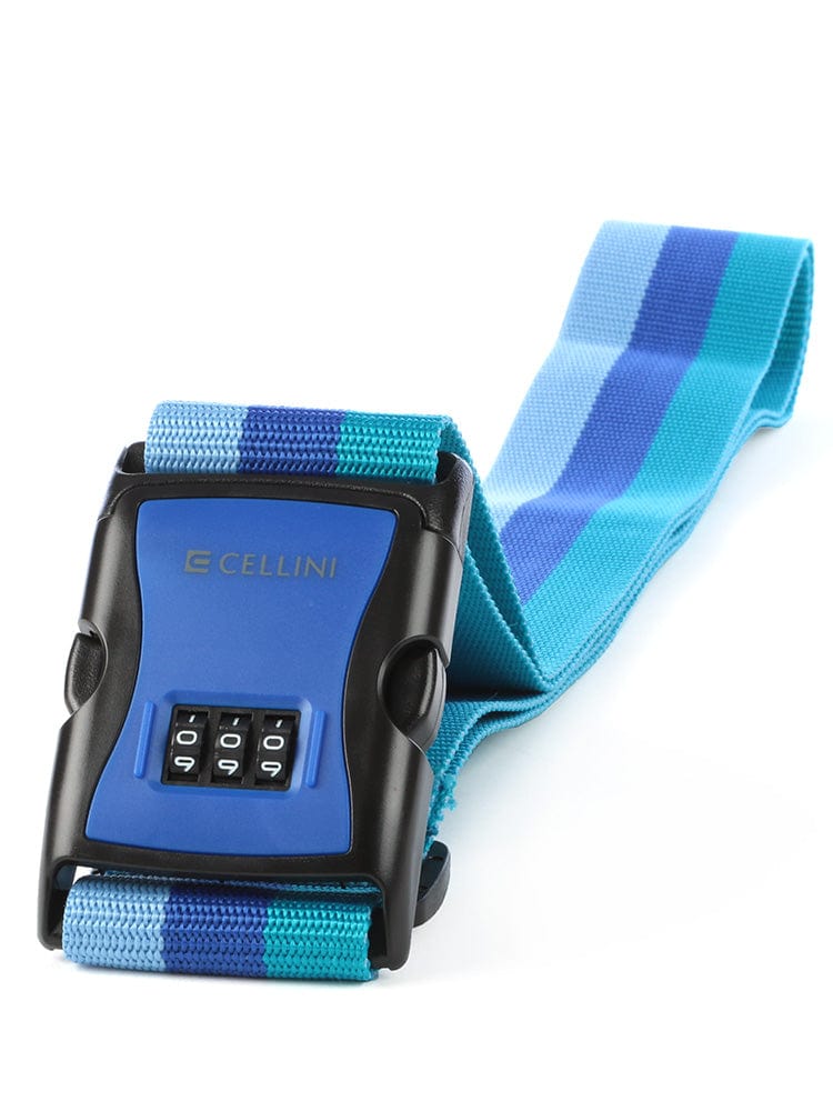 Cellini Travel Essentials Luggage Strap Combo Blue