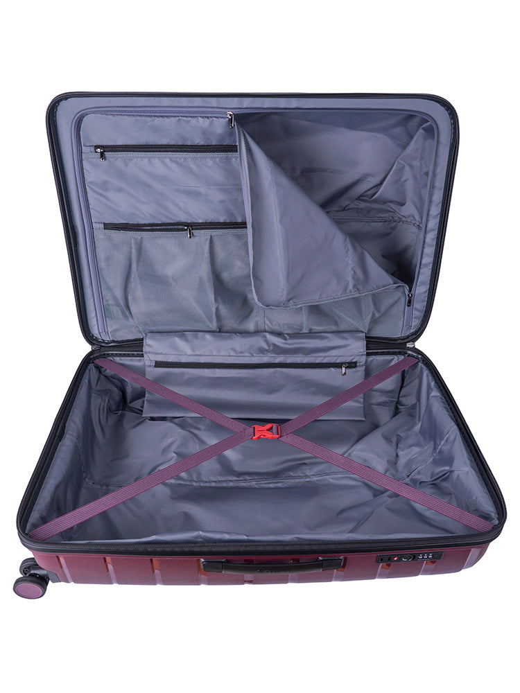 Cellini Microlite Trolley Case 4Whls Purple