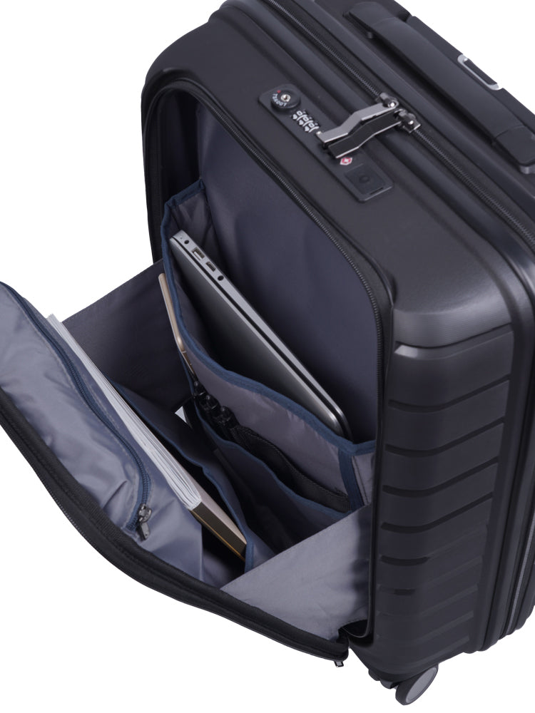 Cellini Microlite Business Soft Front Carry On Black