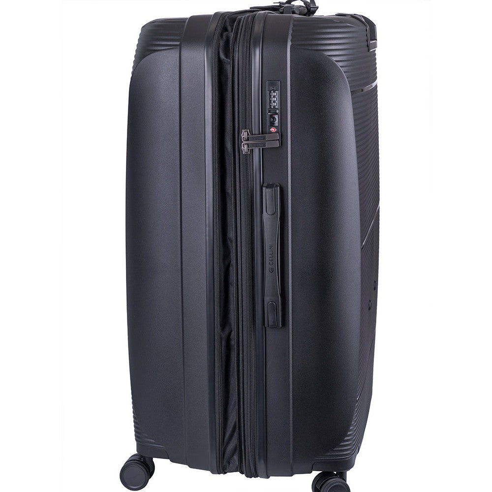 Cellini Qwest Trolley Luggage Case In Black