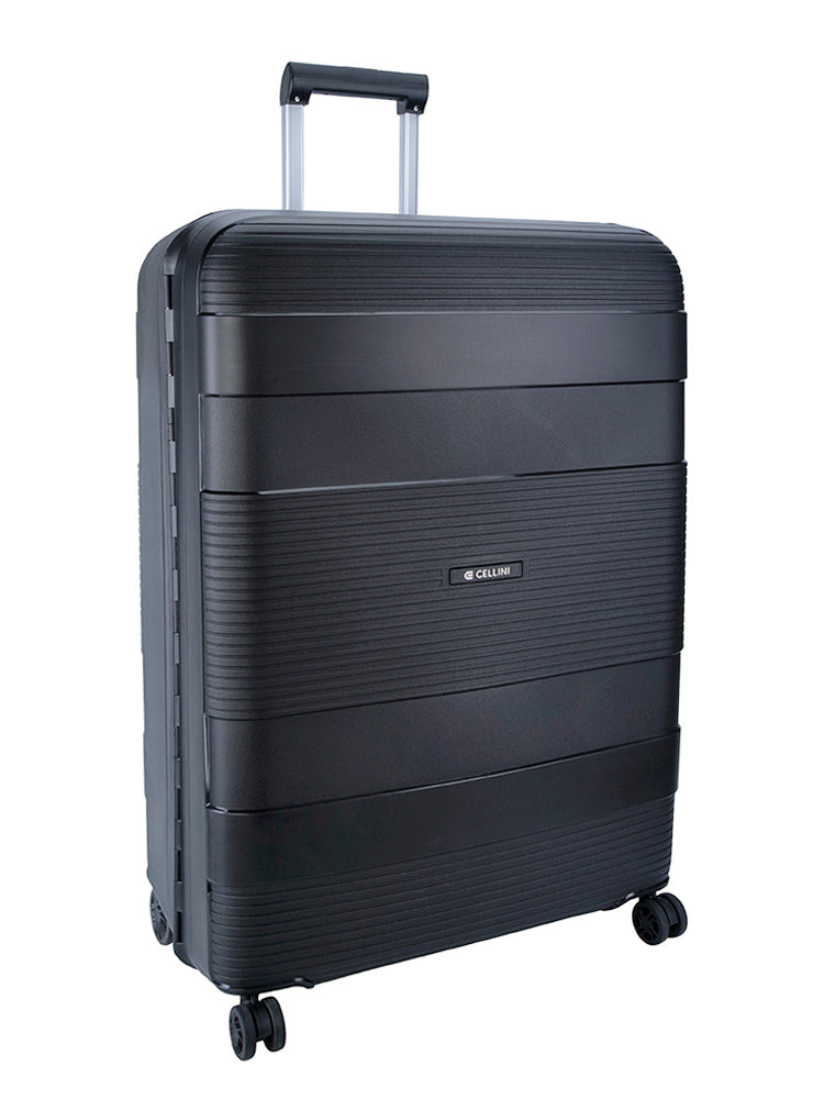 Cellini Safetech 4 Wheel Trolley Case Black