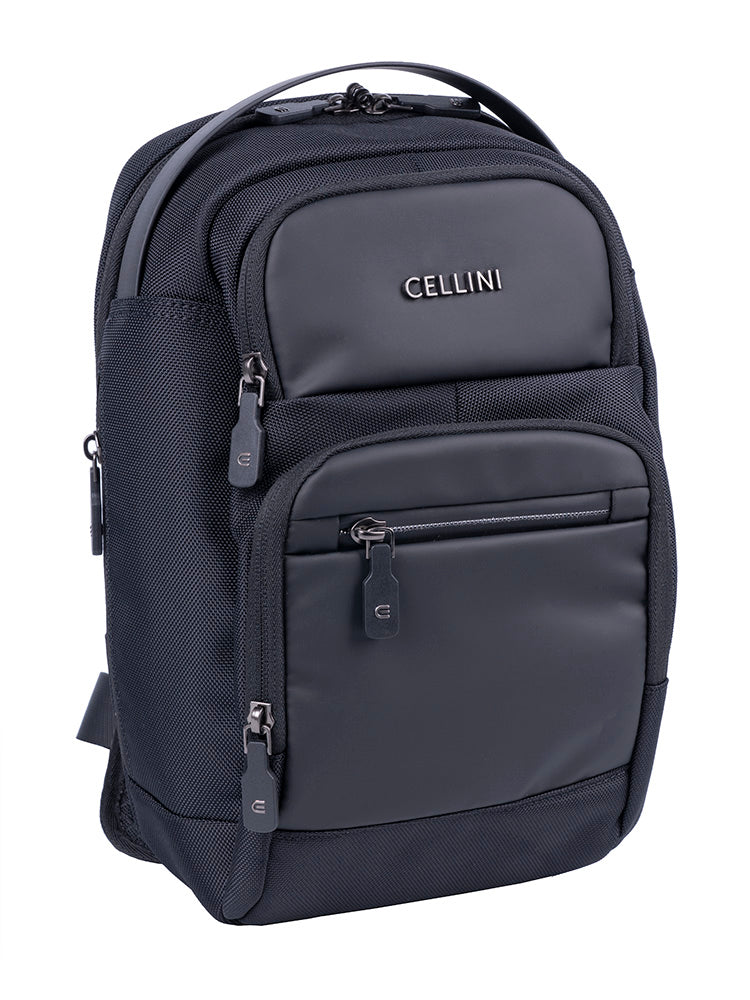 Cellini Sidekick Exec Crossbody Bag In Black