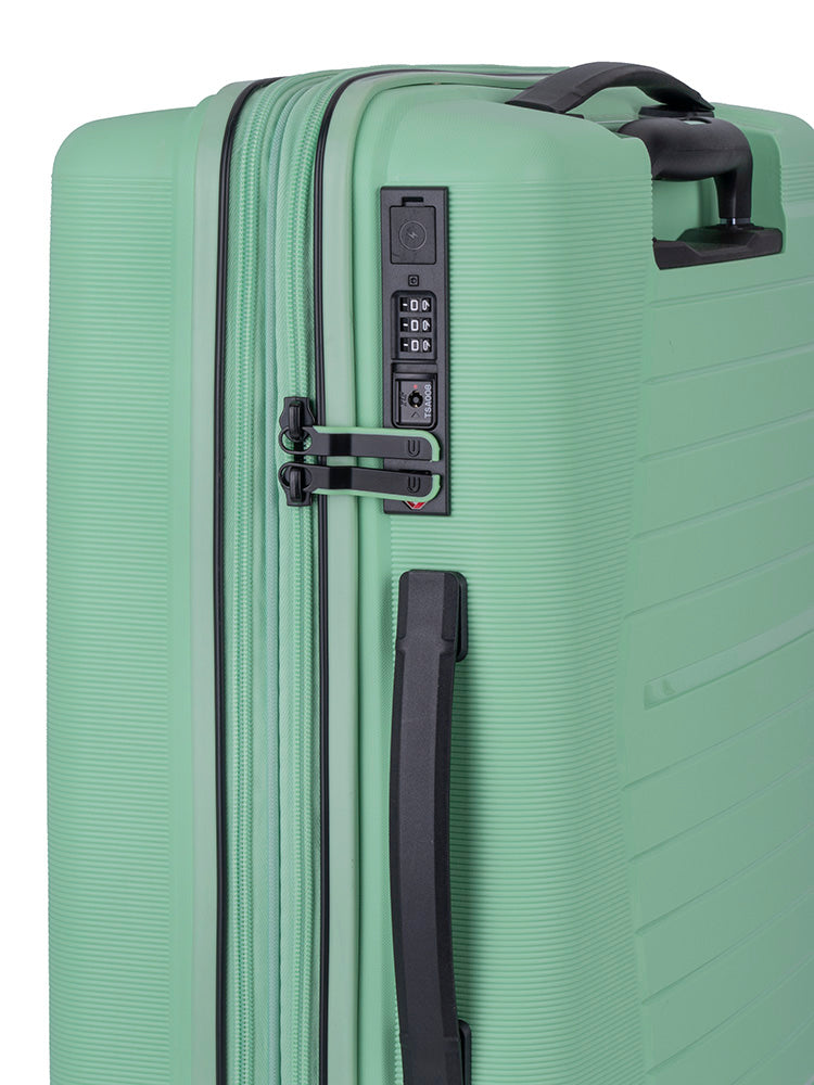 Cellini Starlite Trolley Case Light Green