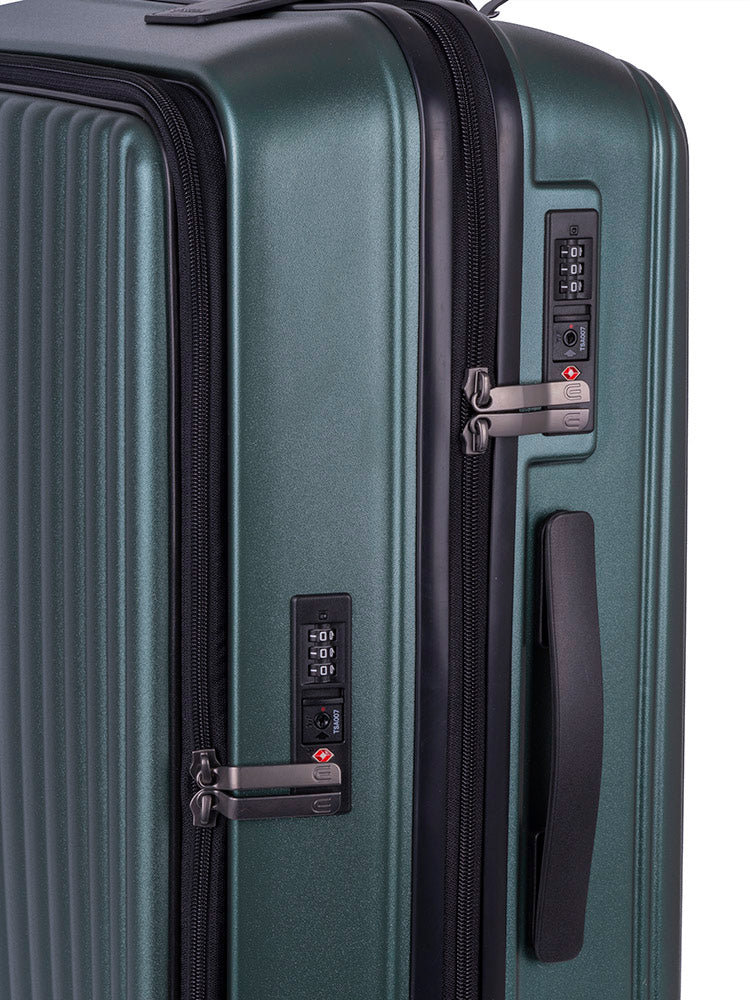 Cellini Tri Pak Trolley Case Green