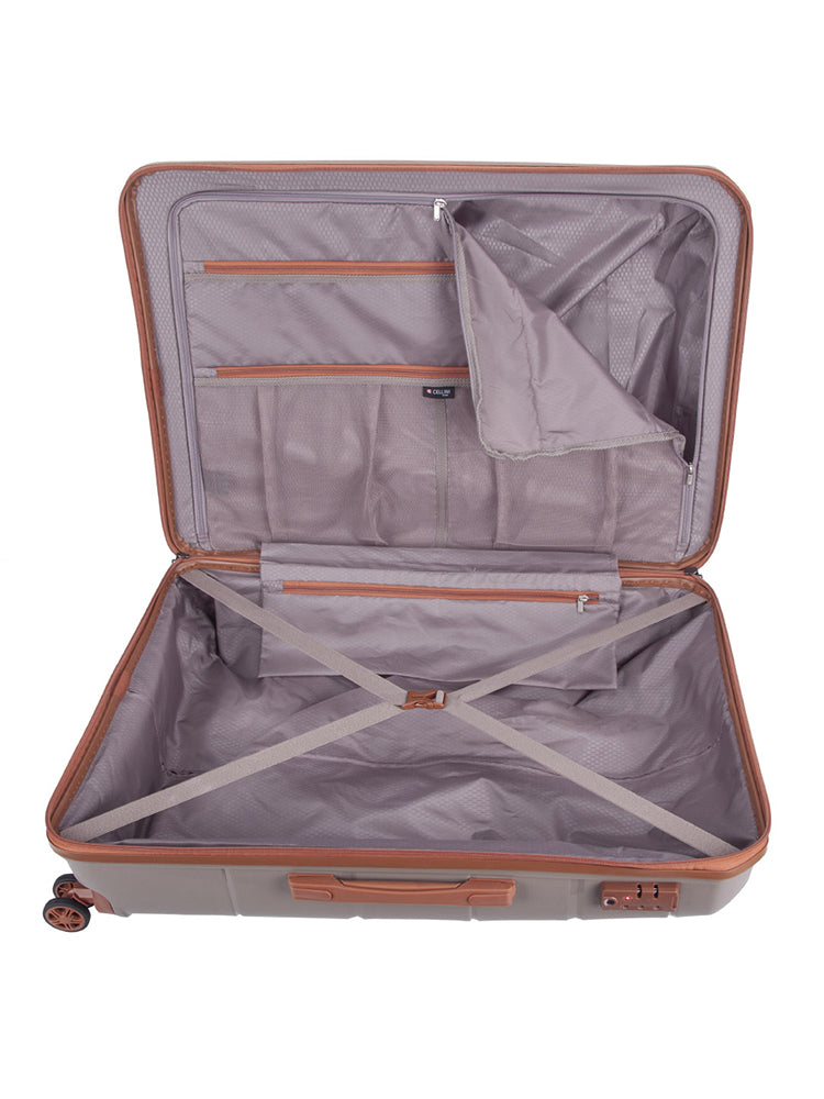 Cellini Spinn Trolley Case Mink Tan