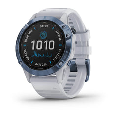 Garmin Fenix 6 Pro Solar Mineral Blue White Straps