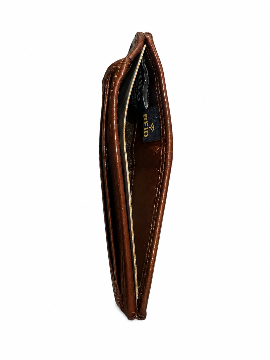 Polo Mens Kenya Small Credit Card With Top Flap In Brown