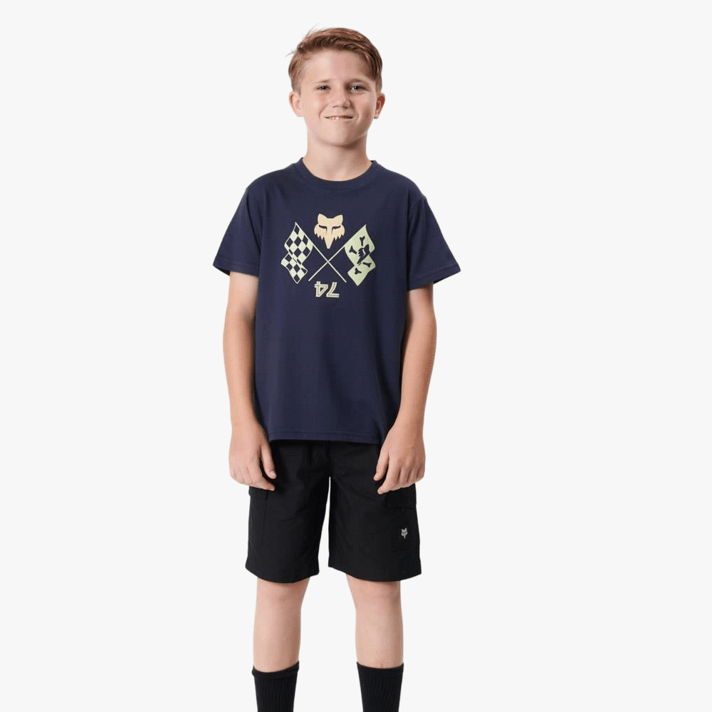 Fox Boys Victor T-Shirt In Navy