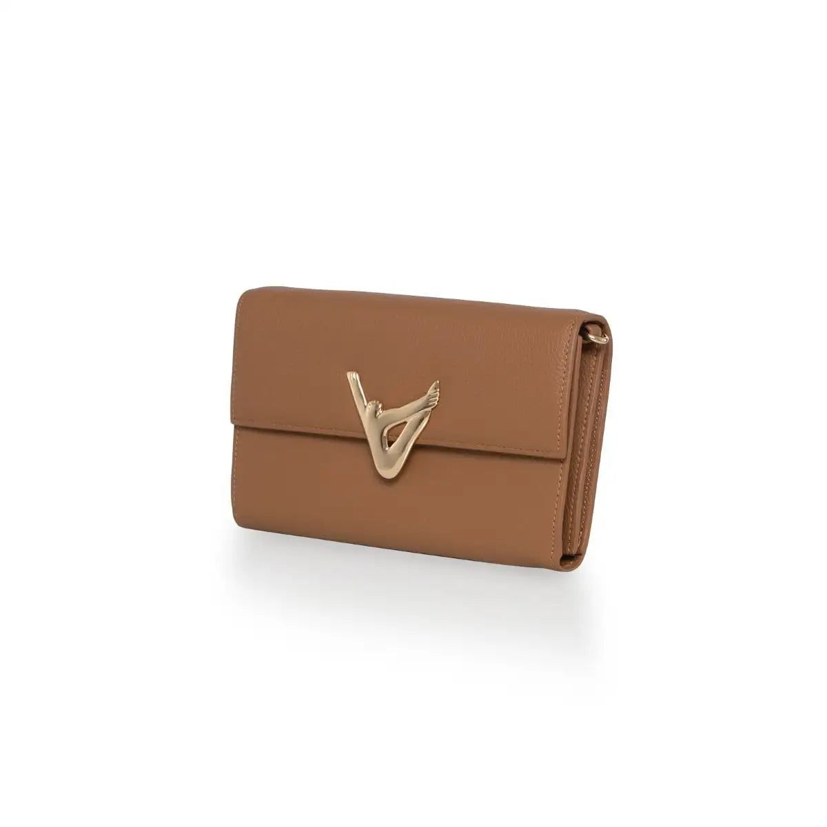 Carrol Boyes Chain Purse Toe Touch Brown