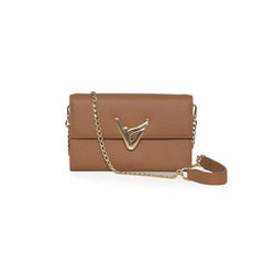 Carrol Boyes Chain Purse Toe Touch Brown