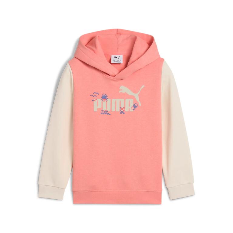 Puma Girls sandy Adventures Hoodie In Peach & Cream