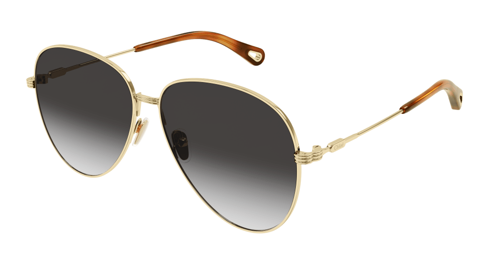 Chloe Sunglass Woman Gold Grey CH0177S-001