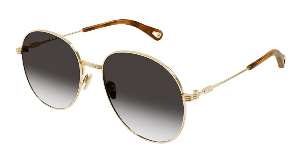 Chloe Sunglass Woman Gold Grey CH0178S-001