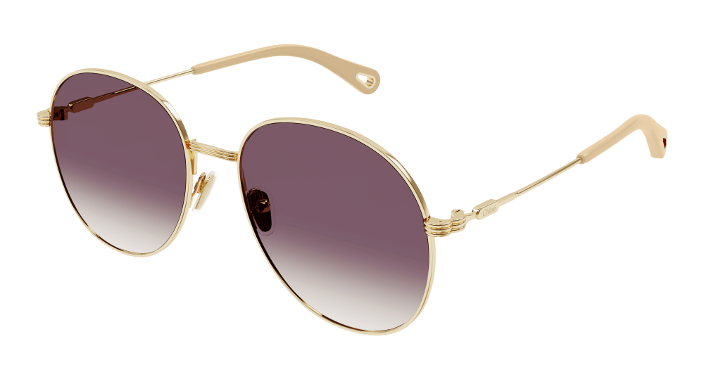 Chloe Sunglass Woman Gold Violet CH0178S-003