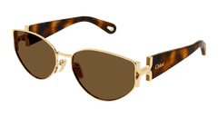 Chloe Sunglasses Woman Gold Havana Brown Ch0260S-002