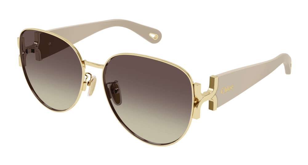 Chloe Womens Sunglasses In Gold Ivory Brown CH0261SK-003