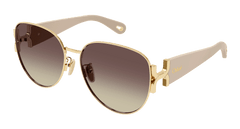 Chloe Womens Sunglasses In Gold Ivory Brown CH0261SK-003