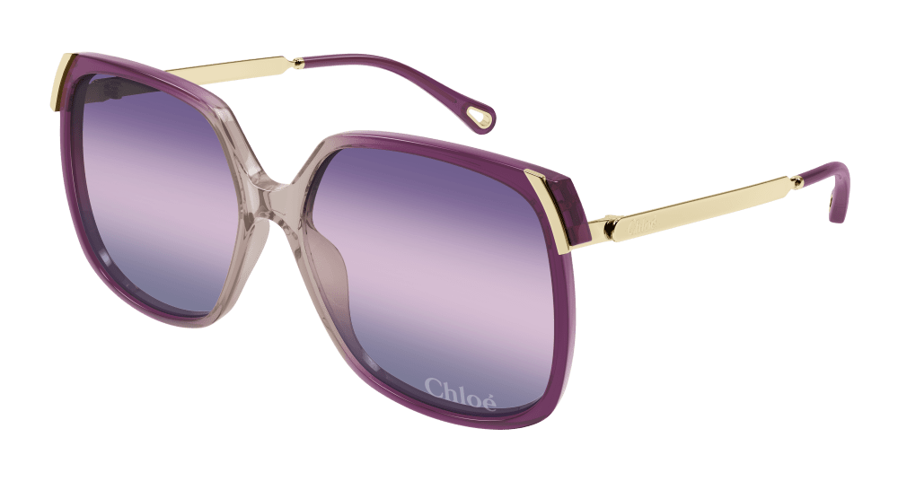 Chloe Sunglasses Womens In Burgundy Gold Violet CH0286S-006