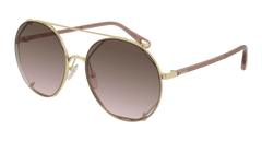 Chloe Sunglass Woman Gold Brown CH0041S-003