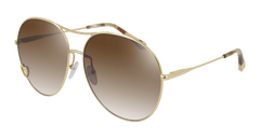 Chloe Sunglass Woman Gold Brown CH0028S-001