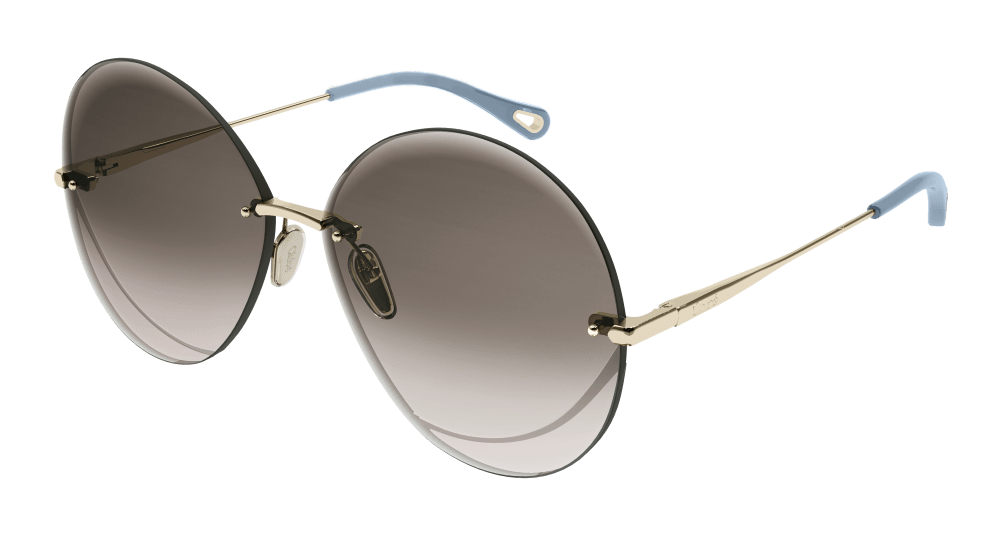 Chloe Sunglass Woman Gold Brown CH0063S-002