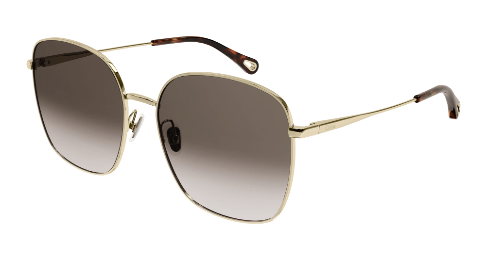 Chloe Sunglass Woman Gold Brown CH0076SK-001