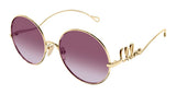 Chloe Sunglasses Womens in Gold Red CH0372S-002