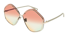 Chloe Sunglass Woman Gold Green Orange CH0065S-003