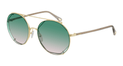 Chloe Sunglass Woman Gold Havana Green CH0041S-001