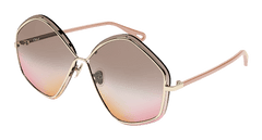 Chloe Sunglass Woman Gold Nude Brown CH0065S-002