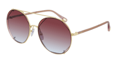 Chloe Sunglass Woman Gold Pink Red CH0041S-004