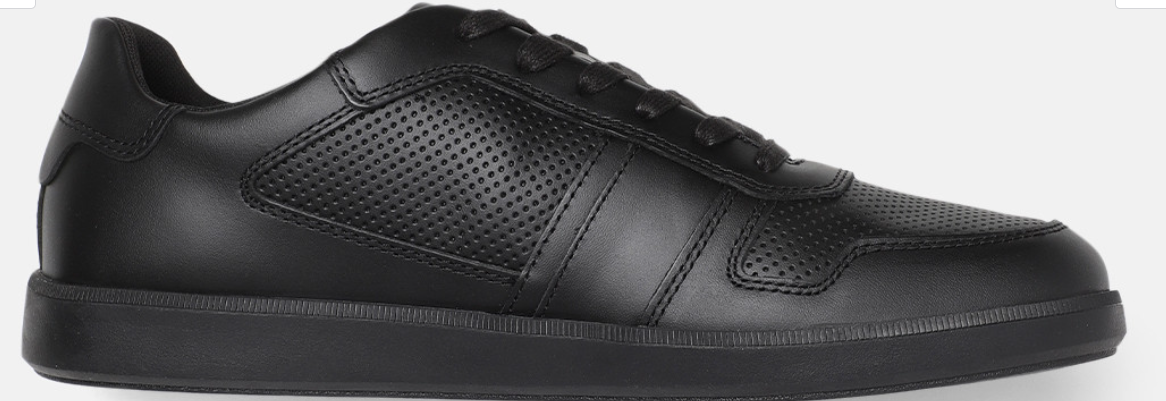 Calvin Klein Mens Low Top Lace Up In Black