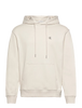 Calvin Klein Mens Terry Monogram Hoodie In Off White