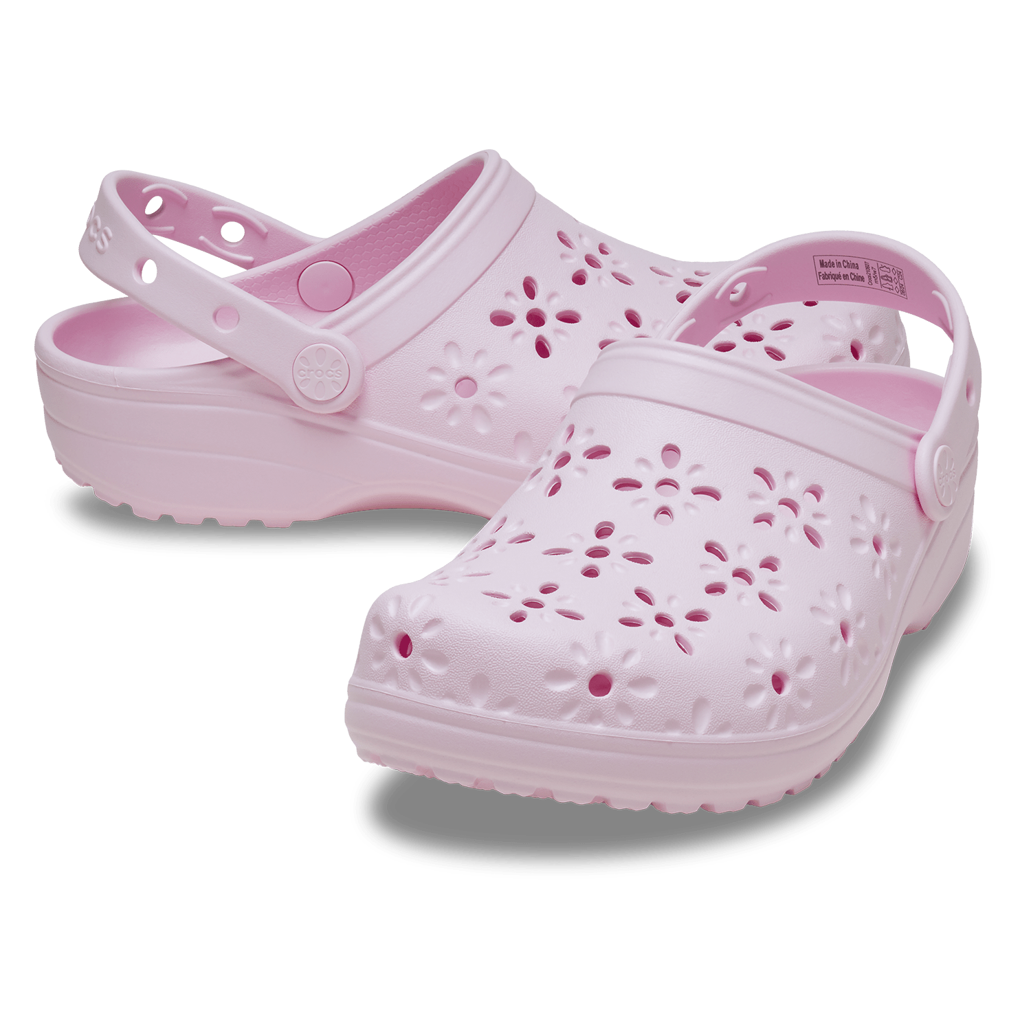 Crocs 210927 Womens Classsic Floral Cutout Clog Li