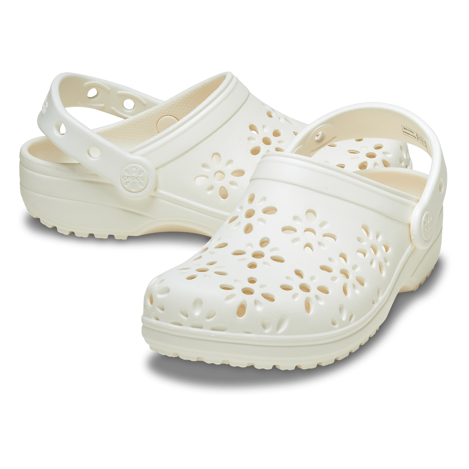 Crocs 210927 Womens Classsic Floral Cutout Clog Ch