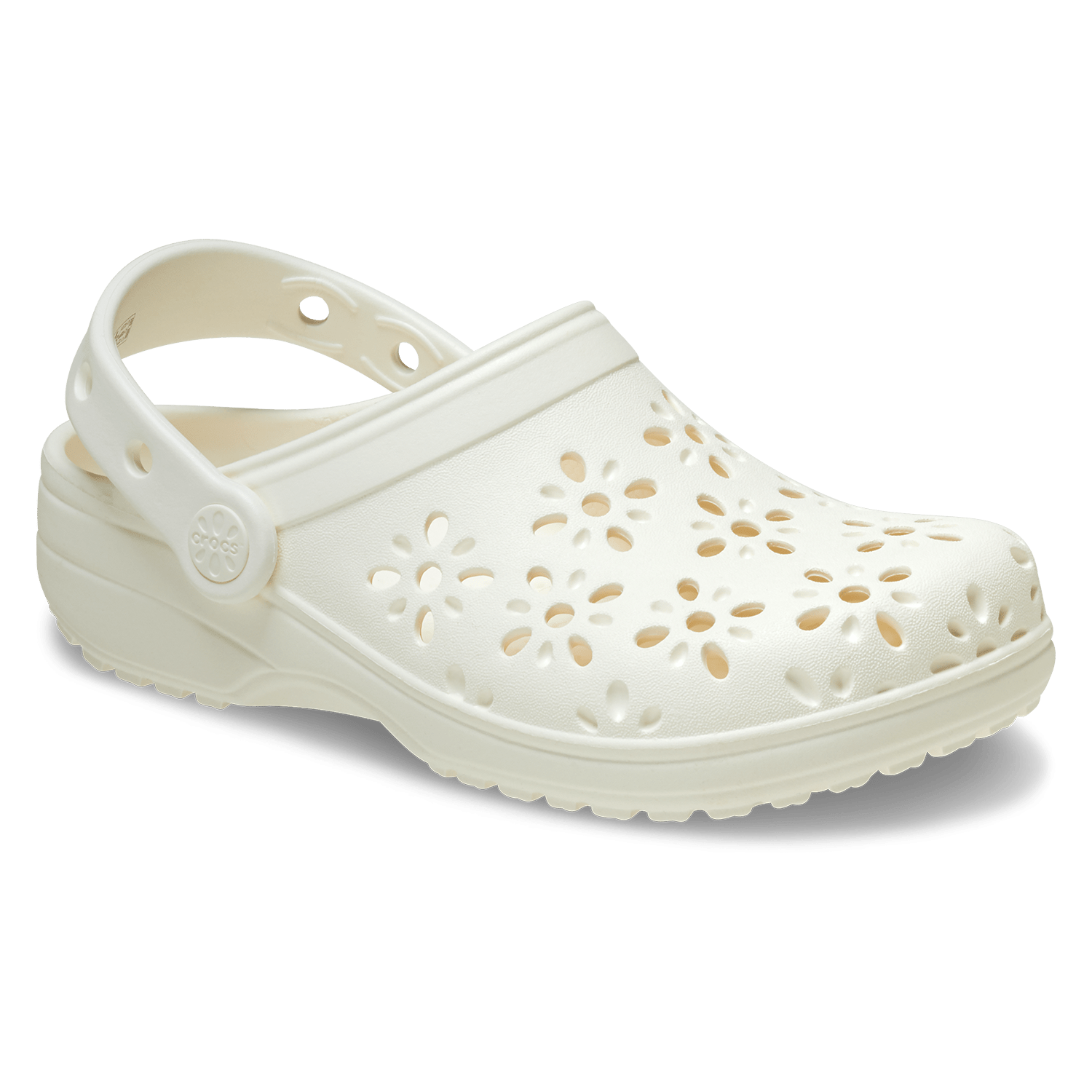 Crocs 210927 Womens Classsic Floral Cutout Clog Ch