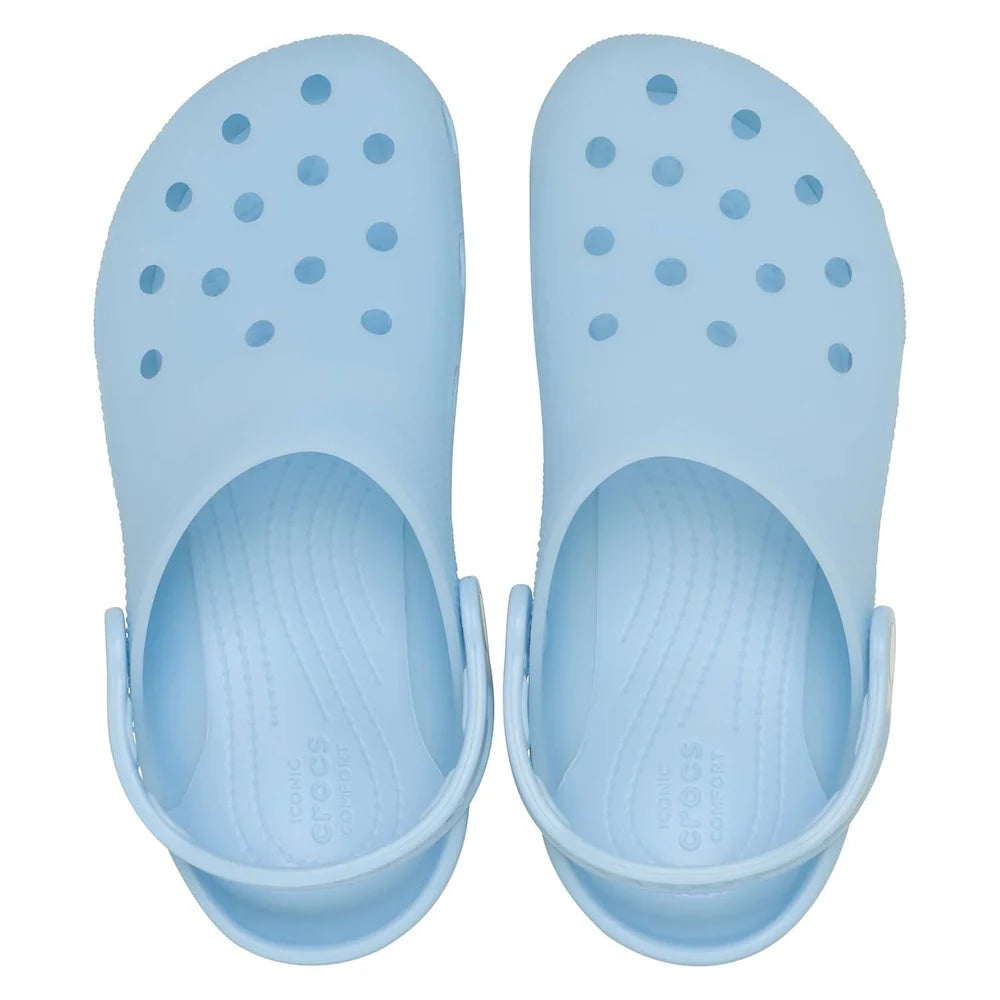 Crocs Unisex Adults Classic Frosted Clog Sandals In Light Blue