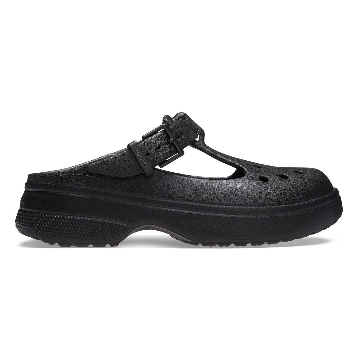 Crocs 210581 Womens Mary Jane Clog Shoes Black