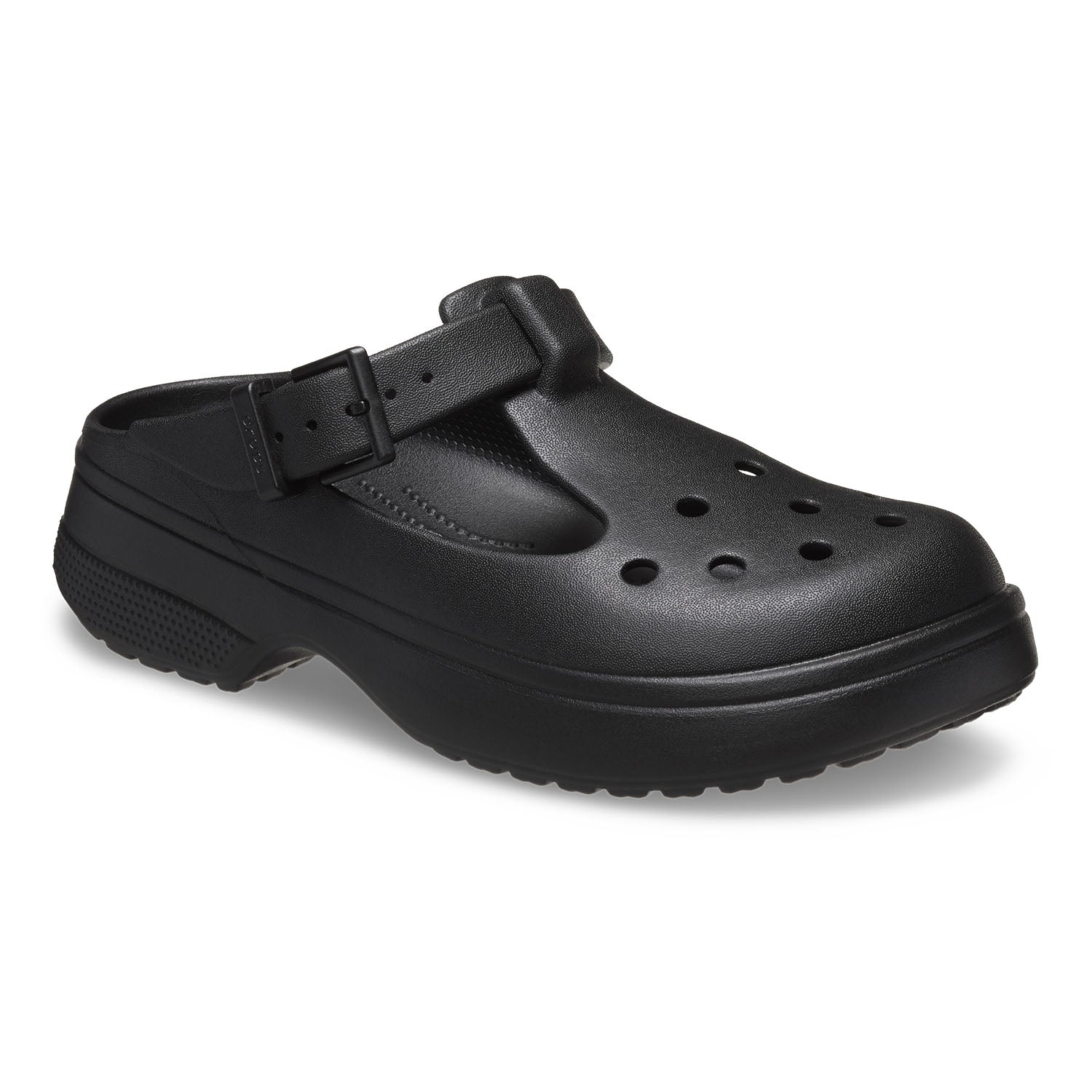 Crocs 210581 Womens Mary Jane Clog Shoes Black