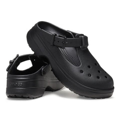 Crocs 210581 Womens Mary Jane Clog Shoes Black
