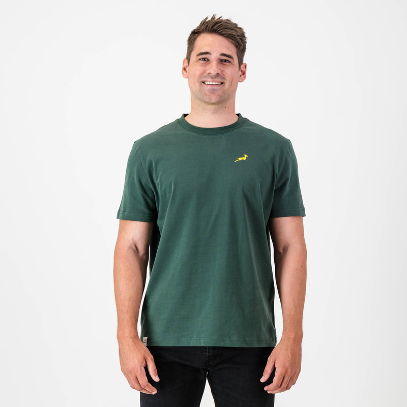 Old School Springboks Wl Bokkie Reg Tee Green
